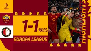 SVILAAAAAAAAAR Roma 53 Feyenoord  Europa League Highlights 202324 [upl. by Htebarual]