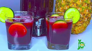 How To Make The Best sugarfree Sorrel drink  Zobo drink  Hibiscus tea  Bissap drink [upl. by Naitsabes]