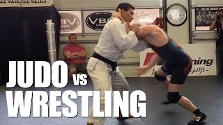 Judo vs Freestyle Wrestling ✓ Awesome Grappling [upl. by Yr986]