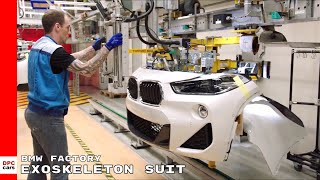 BMW Factory Workers Using Exoskeleton Suit [upl. by Newg]