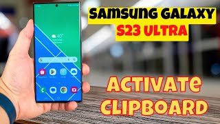 How to Activate Clipboard in SAMSUNG Galaxy S23 [upl. by Dionisio]