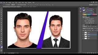 How to Change suit or coat in Photoshop CS6  Photoshop tutorial [upl. by Erida]