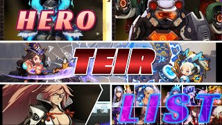 Crusaders Quest HERO TIER LIST 2023 [upl. by Chaves7]