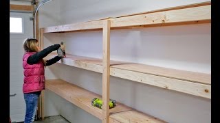 How to Build Garage Shelving  Easy Cheap and Fast [upl. by Pansir690]