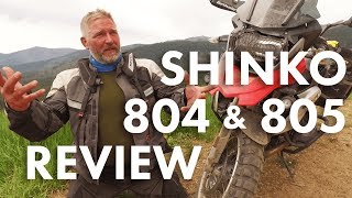 Review Shinko 804 and 805 Adventure Trail Tires [upl. by Eerb]