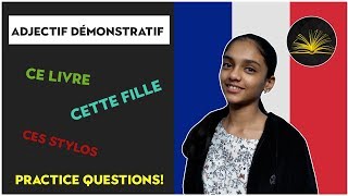 Learn French  Adjectif Démonstratif [upl. by Naerb]