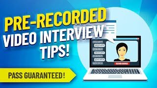 VIDEO Interview Questions amp Answers VIDEO INTERVIEW TIPS [upl. by Suixela299]