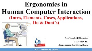 HCI 34 Ergonomics with Examples  Ergonomics VS Human Factors  HCI [upl. by Pinzler]