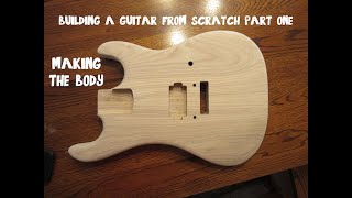 Building A Guitar Body  Making A Guitar From Scratch Part 1 [upl. by Placida216]