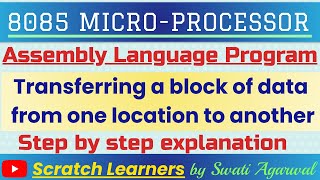 8085 program to transfer a block of dataTransferring a block of Data in 8085Copy a block of data [upl. by Zwart]