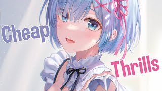 ♪ Nightcore  Cheap Thrills → Sia Sean Paul Lyrics [upl. by Lash]