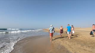 Playa del Ingles to Maspalomas Beach Walk Gran Canaria 😎 Nudist Area [upl. by Daveda356]