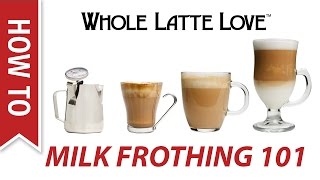 Milk Frothing for Beginners [upl. by Sadick701]