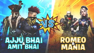 Ajjubhai94 and Amitbhai VS Romeo and X Mania Name Change Challenge  Garena Free Fire [upl. by Nennarb164]