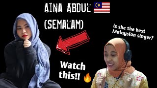 AINA ABDUL  SEMALAM Indonesian Reaction [upl. by Shepp]