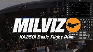 MilViz KA350i Basic Flight Plan [upl. by Schoenburg]