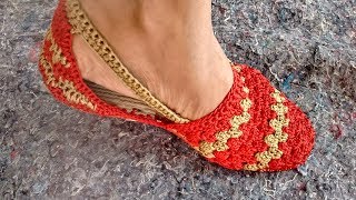 👉 SANDALIAS TEJIDAS A CROCHET PARA DAMAS 👈 [upl. by Dorej]