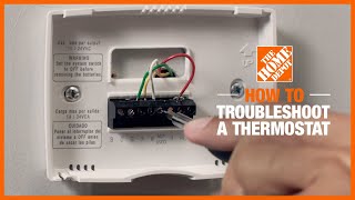 How to Troubleshoot a Thermostat  The Home Depot [upl. by Jaymee]