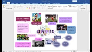 TUTORIAL MAPA MENTAL EN WORD [upl. by Analahs]