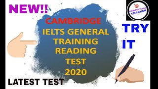 Cambridge IELTS General Training Reading Test with answers 2020 [upl. by Claude]