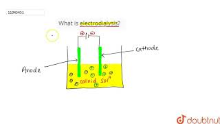 What is electrodialysis [upl. by Elorac]