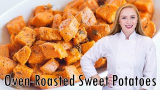 EASY OvenRoasted Sweet Potatoes [upl. by Durwyn867]