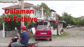 Turkey Dalaman Airport Transfers Drive to Fethiye Road Conditions etc [upl. by Rizan]