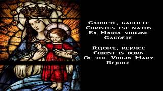 Gaudete Christus est natus  Christmas Carol with lyrics [upl. by Villiers]