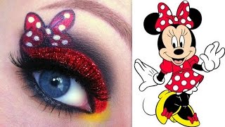 Disneys Minnie Mouse Makeup Tutorial [upl. by Aihcropal]