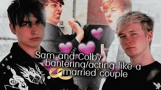 Sam and Colby ActingBantering Like Married Couple [upl. by Inoj]