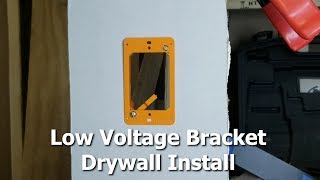 Low Voltage Bracket Drywall Install [upl. by Atnuhs]