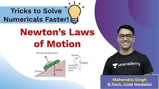 Physics Numerical  Newtons Laws of Motion  Class 11  Unacademy NEET  Mahendra Sir [upl. by Assillem]