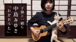 わかれうた／中島みゆき【ギタレレ弾き語り】歌詞コード、子ネコつき [upl. by Eceerahs157]