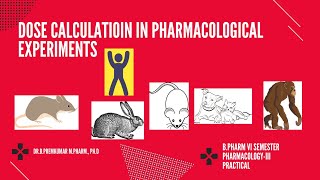 Dose calculation in Pharmacological experiments [upl. by Everest516]