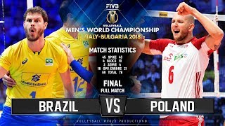 GOLD Collection  Brazil vs Poland  FINAL  Full Match  2018 FIVB Volleyball World Championship [upl. by Poll]