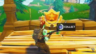 quotFollow the Treasure Map Found in Snobby Shoresquot Location Fortnite Week 5 Battle Pass Challenge [upl. by Boak785]