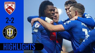 Morecambe vs Harrogate Town highlights [upl. by Akemat]