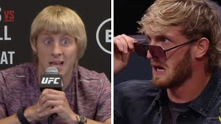 Paddy Pimblett RESPONDS to Logan Paul [upl. by Kampmeier]