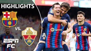 FC Barcelona vs Elche  LaLiga Highlights  ESPN FC [upl. by Tareyn]