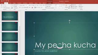 Making a Pecha Kucha on PC with PowerPoint [upl. by Ethelyn34]