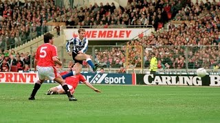 Sheffield Wednesday 1 Manchester United 0  Rumbelows Cup final winning goal [upl. by Sardella]