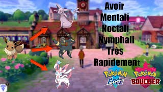 Avoir Mentali Noctali et Nymphali très rapidement  Pokemon Epée et Bouclier [upl. by Huntington]