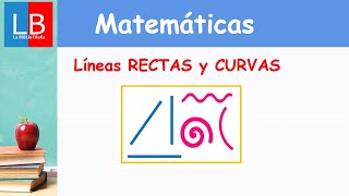 Líneas RECTAS y CURVAS para niños ✔👩‍🏫 PRIMARIA [upl. by Eedebez]