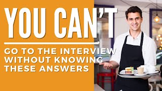 Server Interview Questions  How to Become a Waiter  Waitress amp Waiter Training [upl. by Avirt]