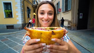 ITALIAN STREET FOOD in MILAN 🇮🇹 1 Panzerotti Panini and Tiramisu in Milano Italy [upl. by Skillern]