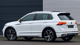 Volkswagen NEW Tiguan RLine SEL 2021 in 4K Pure White 20 inch Misano walk around amp detail Inside [upl. by Cora]