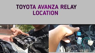 LOCATION RELAY TOYOTA AVANZA [upl. by Bartholemy]