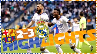 HIGHLIGHTS  FC Barcelona 23 Real Madrid  El Clásico [upl. by Topliffe]