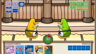 Club Penguin  Scored 25 Cards In 1 CardJitsu Game   Plus Special Ending Move At The End   HD [upl. by Ailecec851]