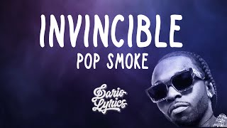 quotINVINCIBLEquot  Pop Smoke  Lyrics  Dario Lyrics [upl. by Yemac]